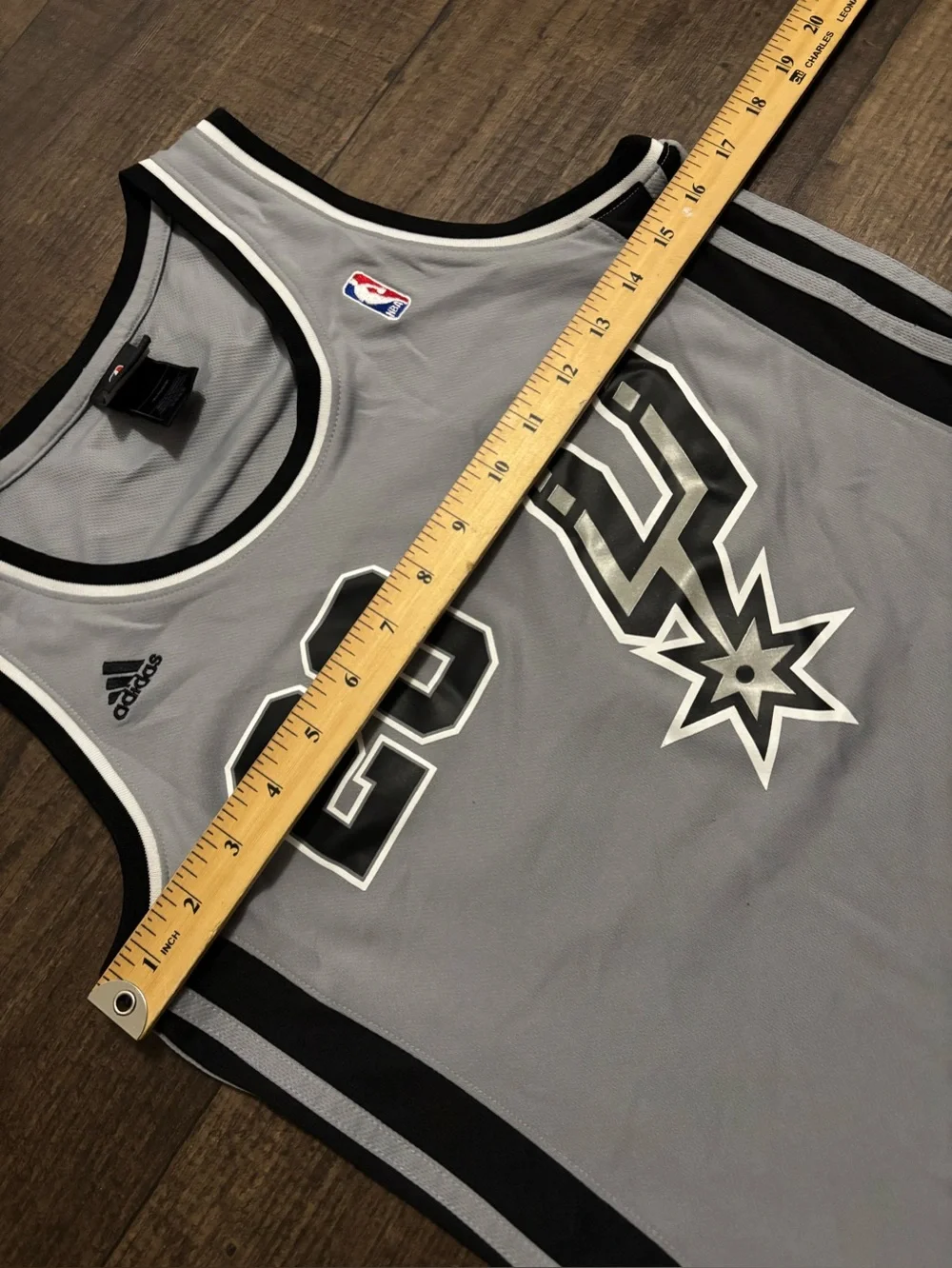 San Antonio Spurs Basketball Jersey Womens NBA Adidas Manu Ginobili #20 Size M - Picture 7 of 8
